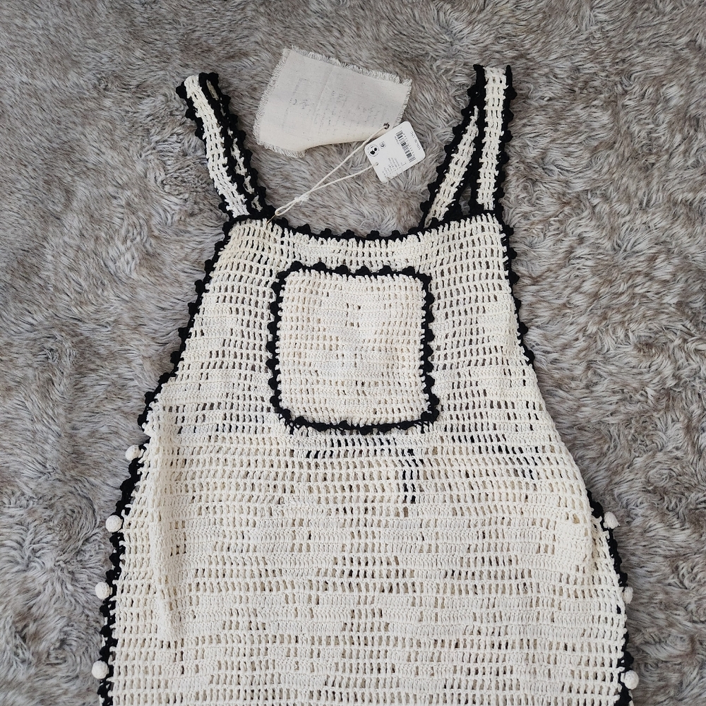 Free People Bali Heydayz Crochet Skirt‎ In Ivory White Women's Size Large - Picture 7 of 15